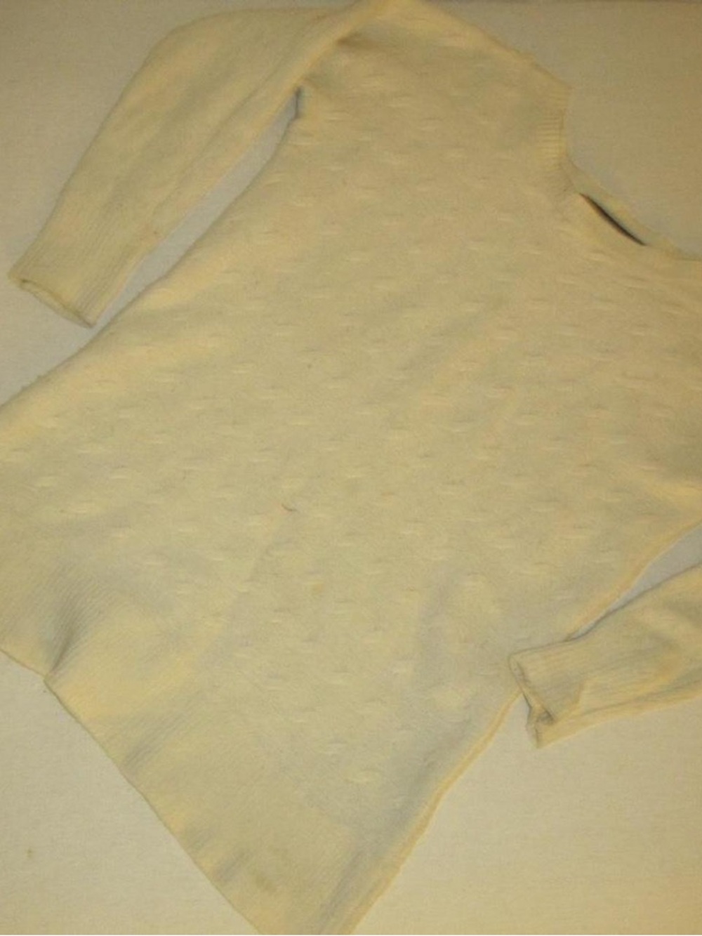 Ralph Lauren Cream Scoop Neck Lightweight Knit Sweater
